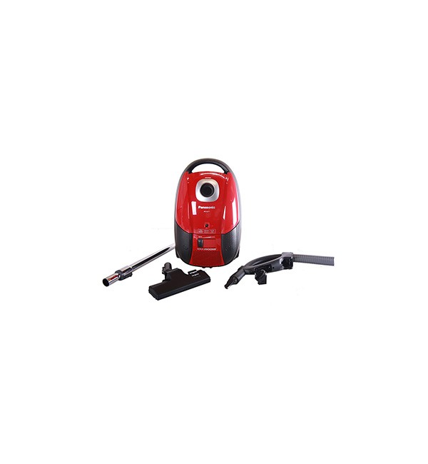 Panasonic Deluxe Series Bagged Vacuum Cleaner 1900 Watt, Red MC-CG711