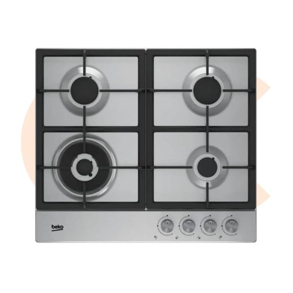 Built-In Hob BEKO -In Gas 4 Gas Burners, Stainless - HIAW64225SX
