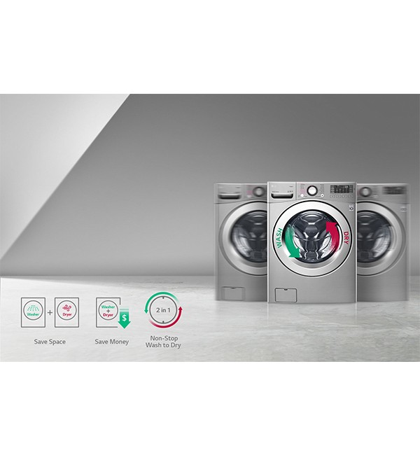 LG Front Loading Digital Washing Machine 17KG-10KG Dryer - F0K2CHK5T2
