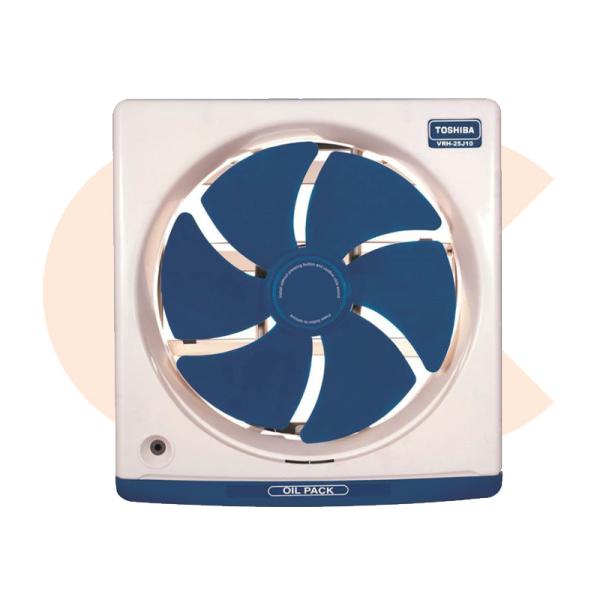 TOSHIBA Kitchen Ventilating Fan 25cm x 25cm In Dark Blue With Oil Drawer VRH25J10U