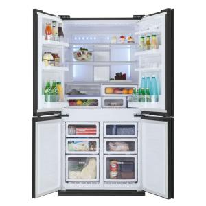 Refrigerator SHARP  600 liter Free Stand Digital  4 Doors Black Model SJ-FS85V-BK - Image 2