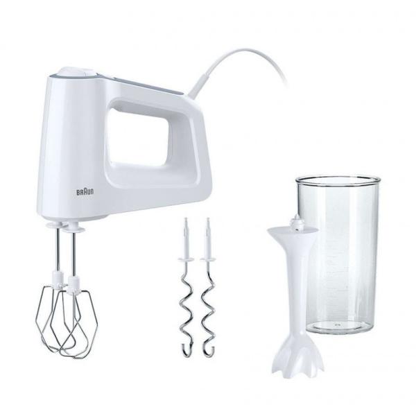 Braun Hand Mixer, 500 Watt, White - HM3105WH