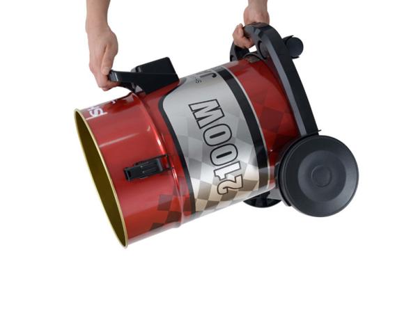 SHARP Pail Can Vacuum Cleaner 2100 Watt In Red Color With Cloth Filter EC-CA2121-X