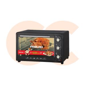 Nikai Electric Oven 50 Liters Convection Fan Extra black Tray1800 Watt Black Model-NET50RCB1 - Image 1