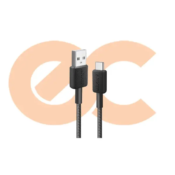 Anker Cable 322 USB-A to USB-C 3ft Black A81H5H11