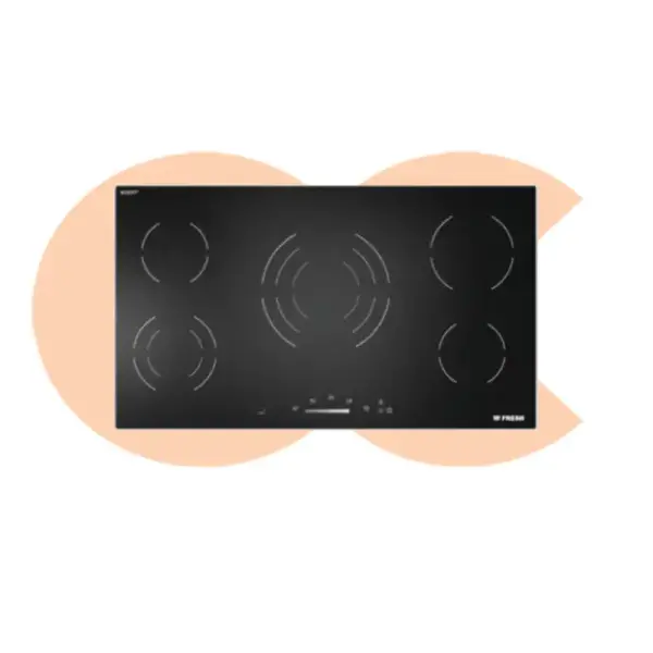 Fresh VTC 90 Built In Electric Hob 5 Burners 90 cm Black