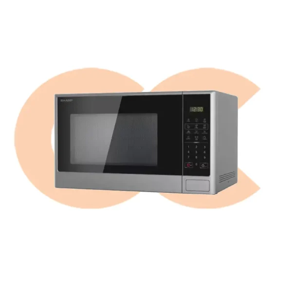 SHARP Microwave Solo 28 Liter 1100 Watt 9 Menus Silver R-280CR(S)