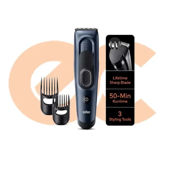 Braun Hair Clipper with 17 length settings Battery HC5350 Dark Blue 4210201448754