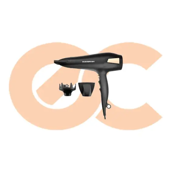 Rush Brush Air Styler Dryer D2 Pro 2500 watts Black