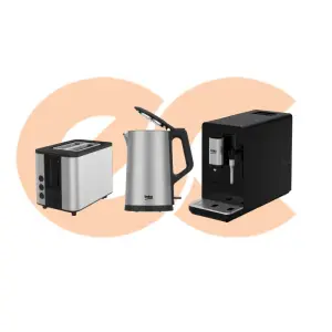 Bundle Toaster Beko 2 Slice + Beko Water Kettle 1.7L + Esspresso Machine Beko