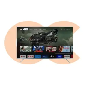 SHARP 4K Smart Frameless TV 55 Inch Built-In Receiver 4T-C55FL6EX